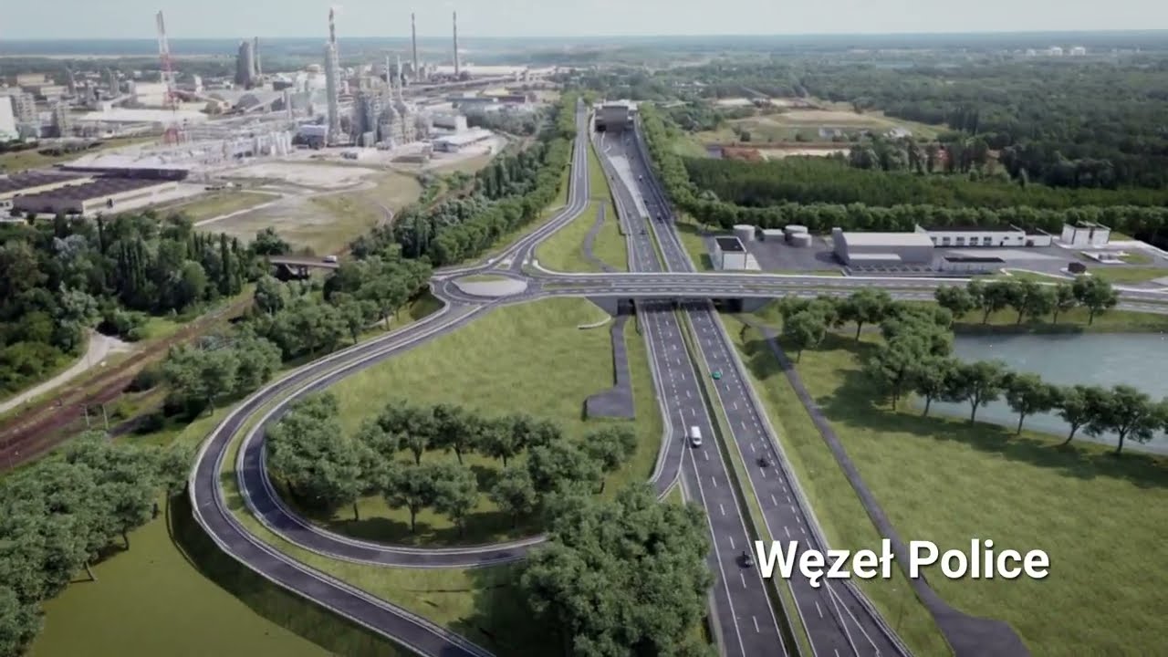 S6 Zachodnia Obwodnica Szczecina, wizualizacja odcinka tunelowego Police - Goleniów