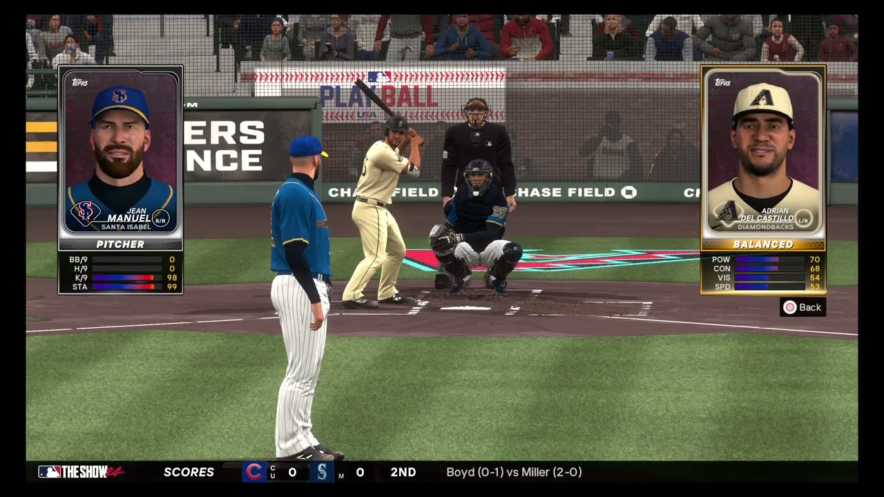Santa Isabel vs Arizona MLB the show 24 PS4 Pro 2025