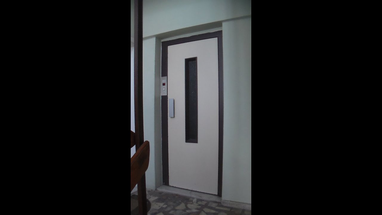 Old elevator (Orker mod) with new VF motor at flats, Güllük Caddesi, Antalya, Türkiye