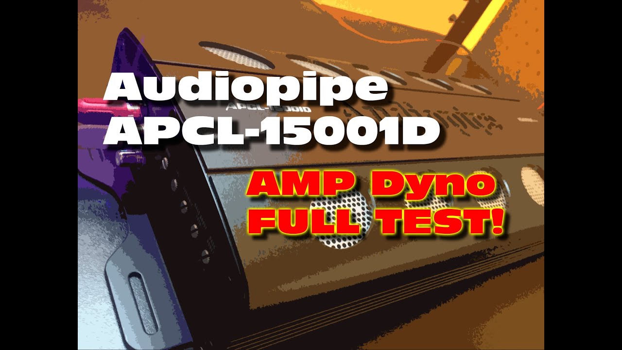 Audiopipe APCL-15001D Amp Dyno FULL Test RMS Power