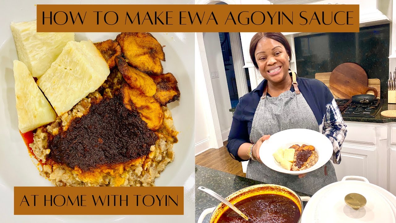 How to make EWA AGOYIN SAUCE!! | Make the best Nigerian Ewa Agoyin Sauce!! | At Home With Toyin