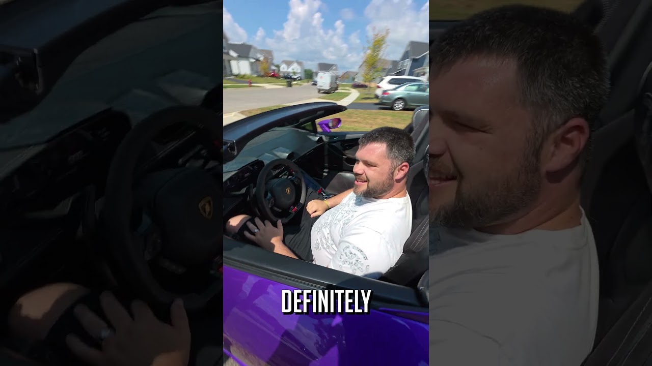 How Tall is TOO Tall to Drive a Lamborghini? 🤔 #Lamborghini #SupercarLife