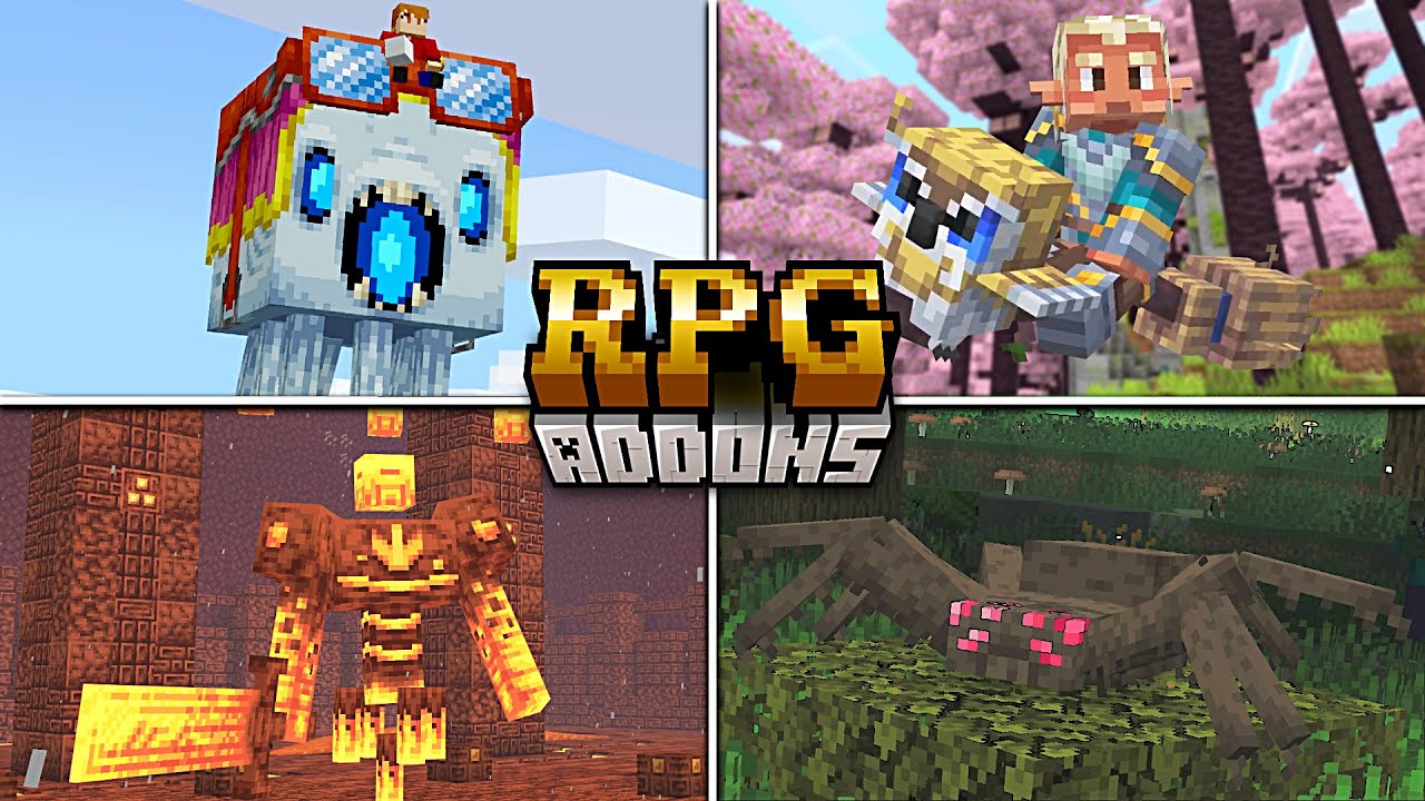 TOP 10 ADDONS RPG/MEDIEVAL PARA MINECRAFT PE 1.21(Bedrock) Ep. 2