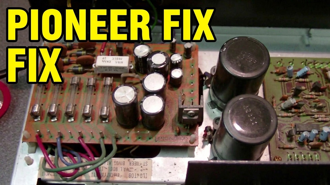 Pioneer SX-535 Stereo Receiver Repair - Crackling Sound from Right Channel caused Blown Speaker