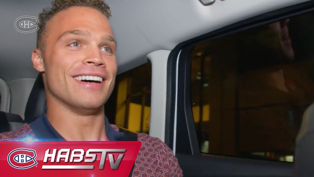 Max Domi arrives in Montreal as a Hab
