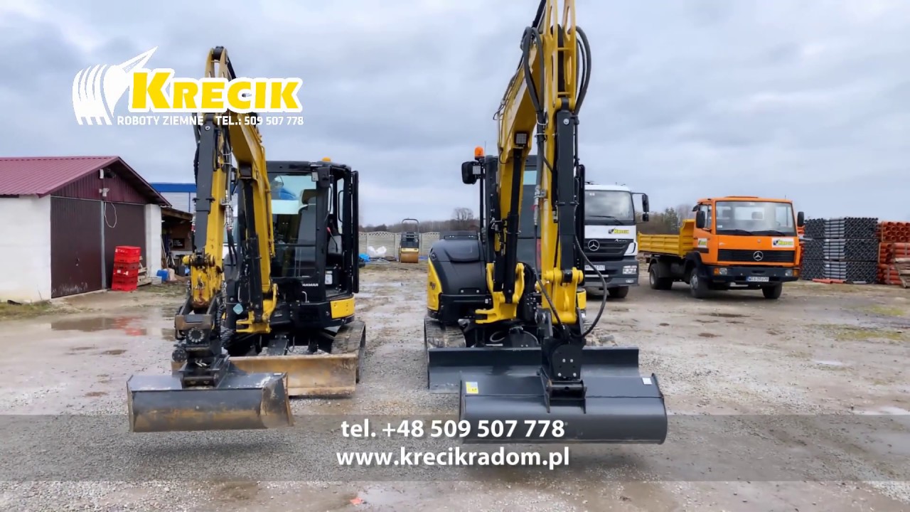 Krecik Radom: minikoparki Yanmar Vio 38-6 i Vio 57-6