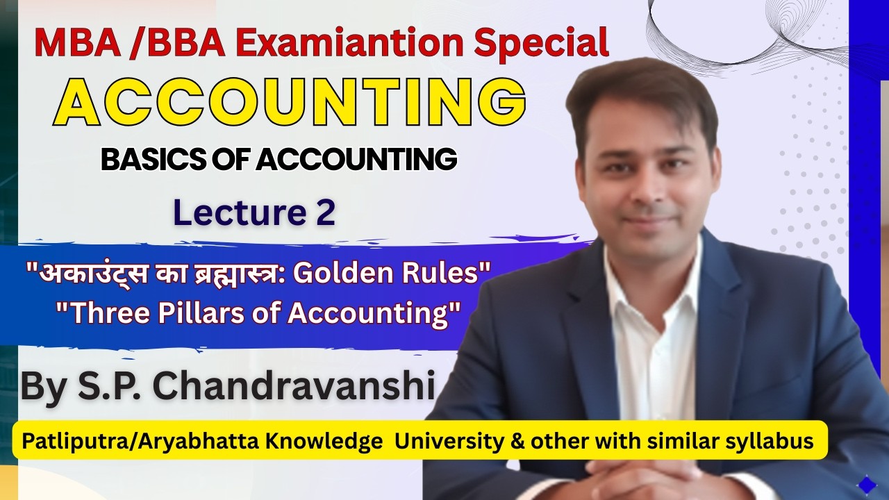 Golden Rules of Accounting | Rules of Dr. And Cr.  सिर्फ 15 मिनट में|  Class 11/B.Com/MBA