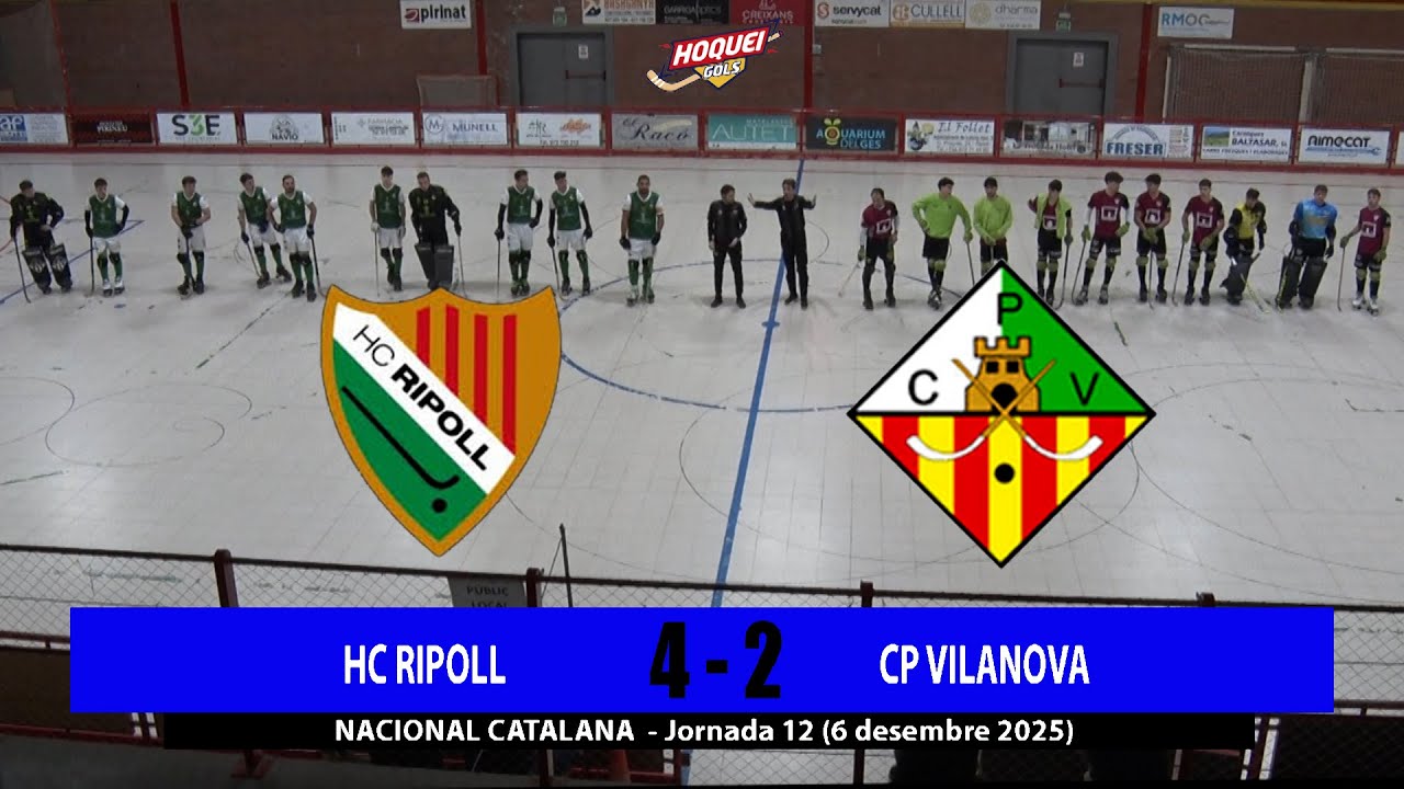 Resum HC RIPOLL 4 - 2 CP VILANOVA (6 desembre 2025)