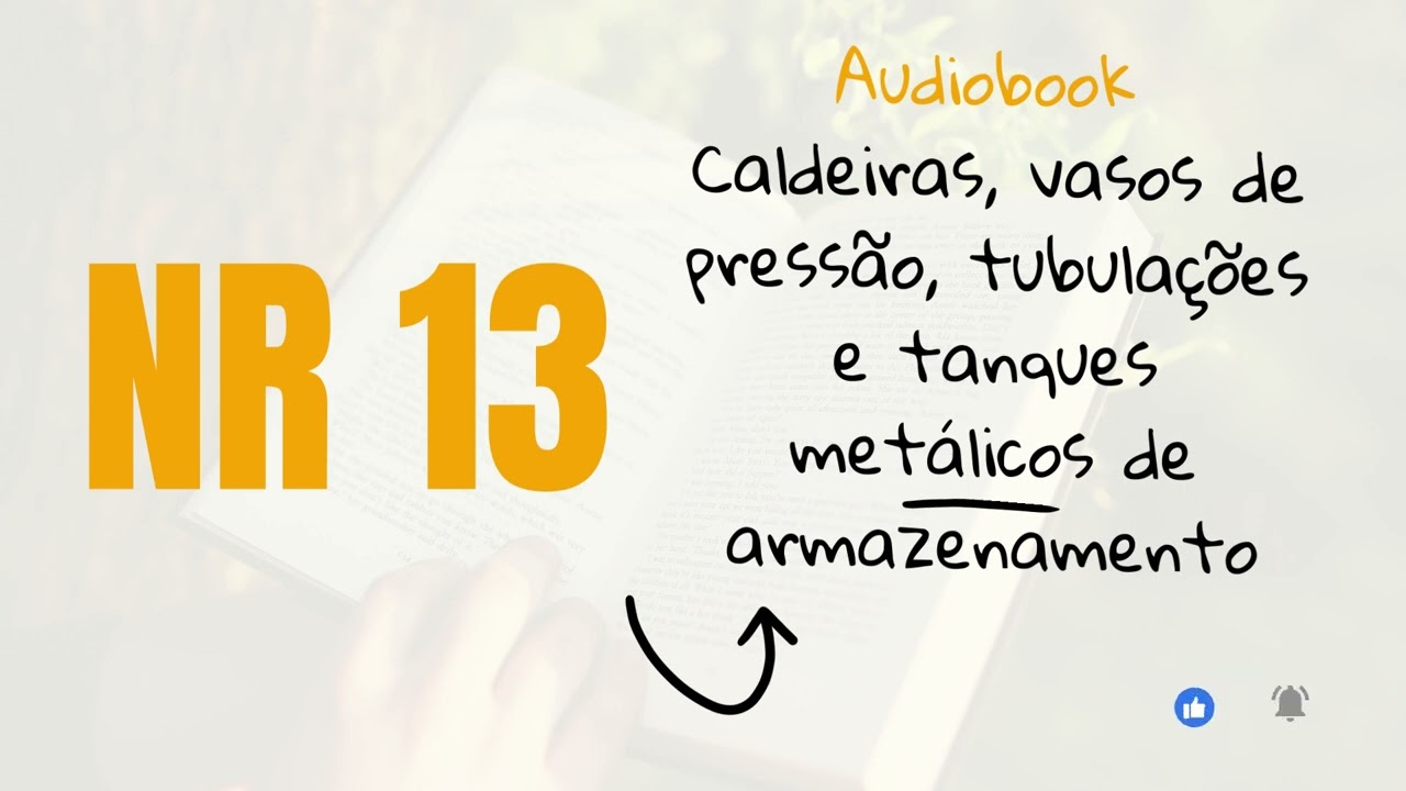 NR 13 - CALDEIRAS, VASOS DE PRESSÃO, TUBULAÇÕES E TANQUES METÁLICOS DE ARMAZENAMENTO/ AUDIOBOOK