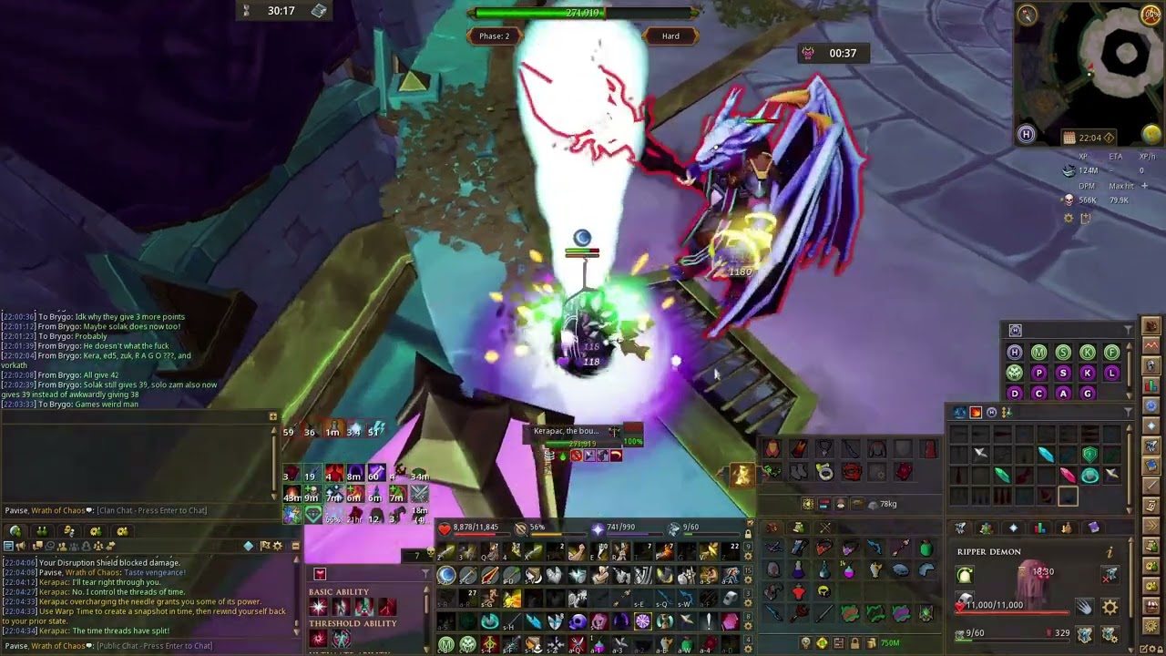 RuneScape: 1:58 Kerapac (Hard Mode) Solo Melee Only