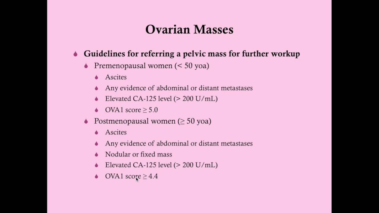 Ovarian Tumors and Cancer - CRASH! Medical Review Series