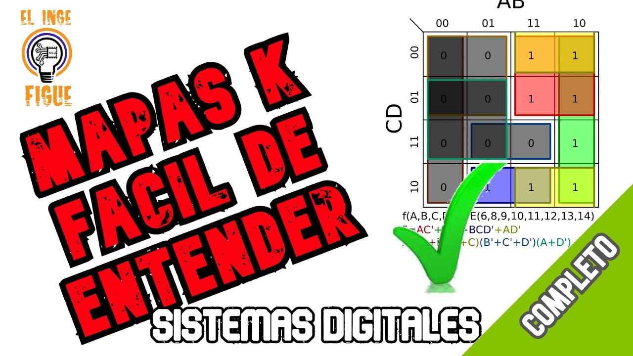 Como se construye un Mapa de Karnaugh CON EXCEL (FACIL) (completo) | El inge Figue