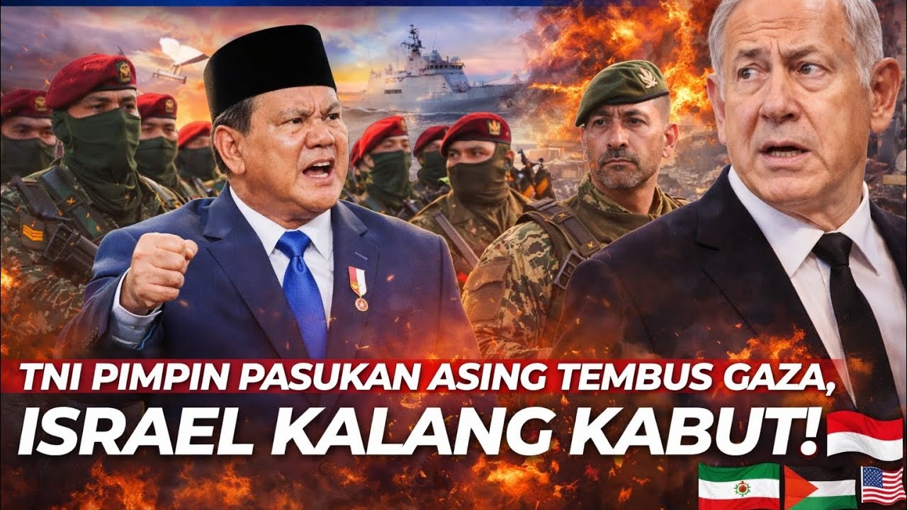 NYALI INDONESIA! TNI PIMPIN PASUKAN ASING TEMBUS GAZA, ISRAEL KALANG KABUT! 🇮🇩🇵🇸