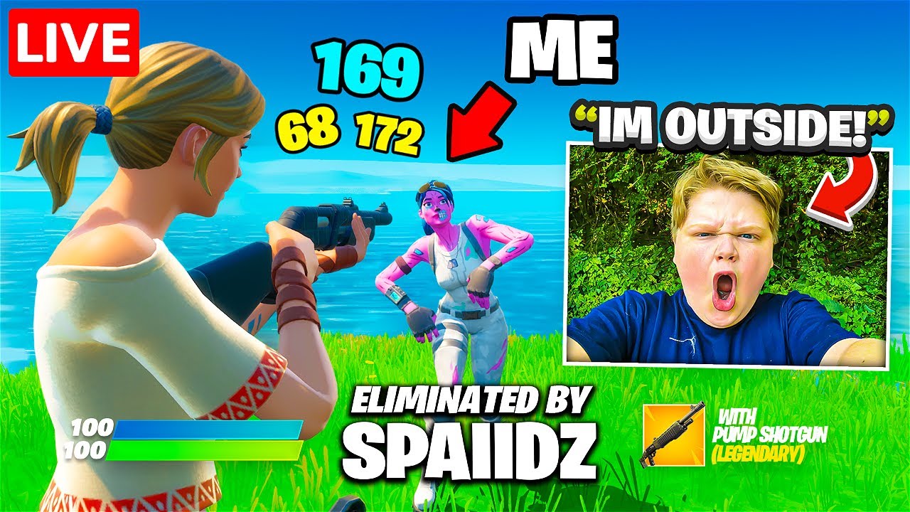 I Stream Sniped Until He Went Outside...