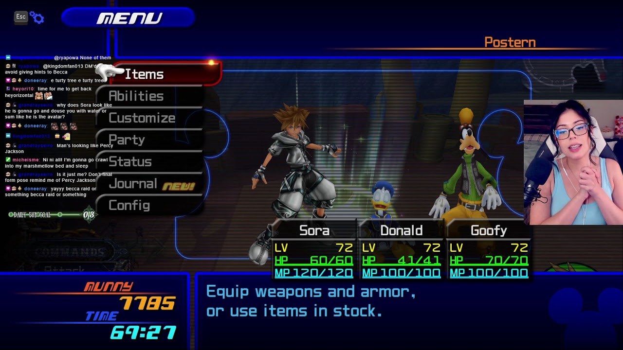 Kingdom Hearts II [KH2] First Playthrough - Day 22 - Critical Mode - Cave of Remembrance