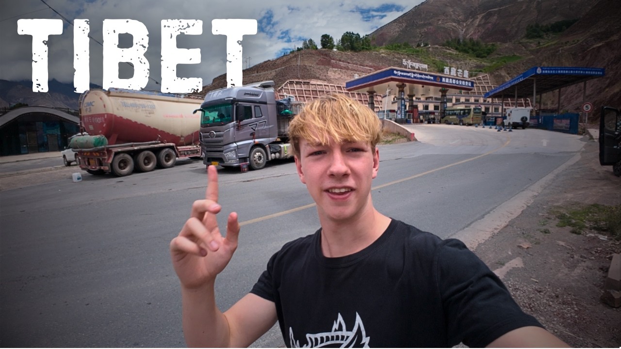 Riding a motorcycle into TIBET