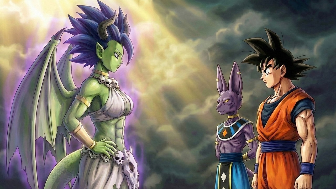 Goku encontra Zalama e descobre que ela é a criadora de Shenlong. - Conheça a história de Zalama.