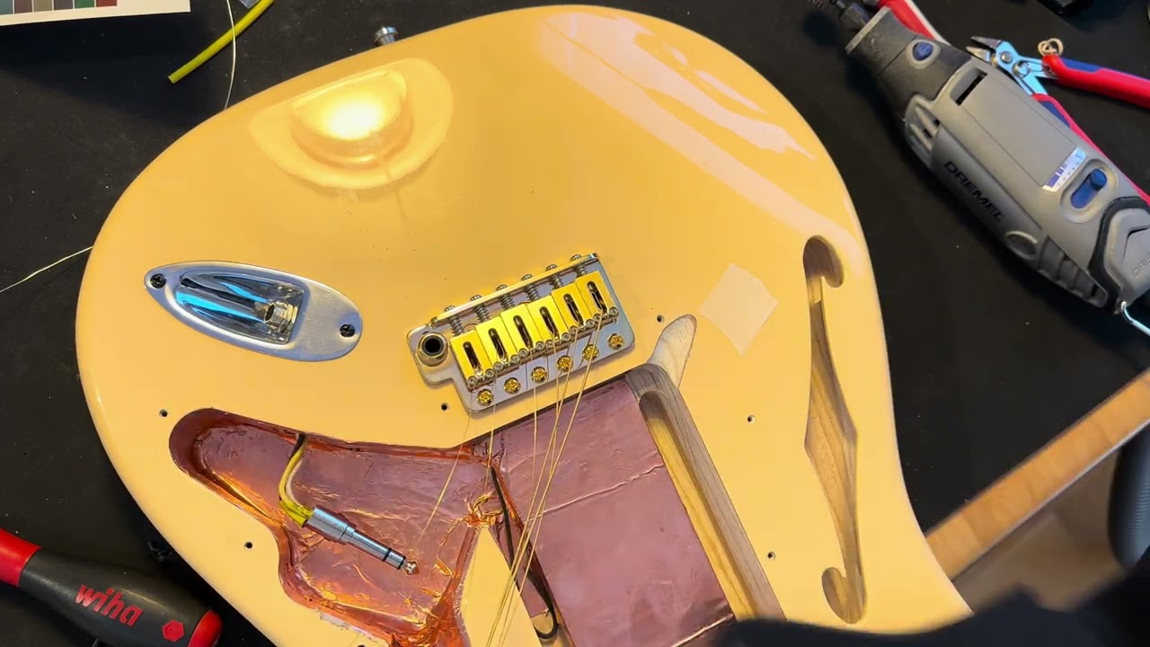 Boss GK-5 installation inside guitar