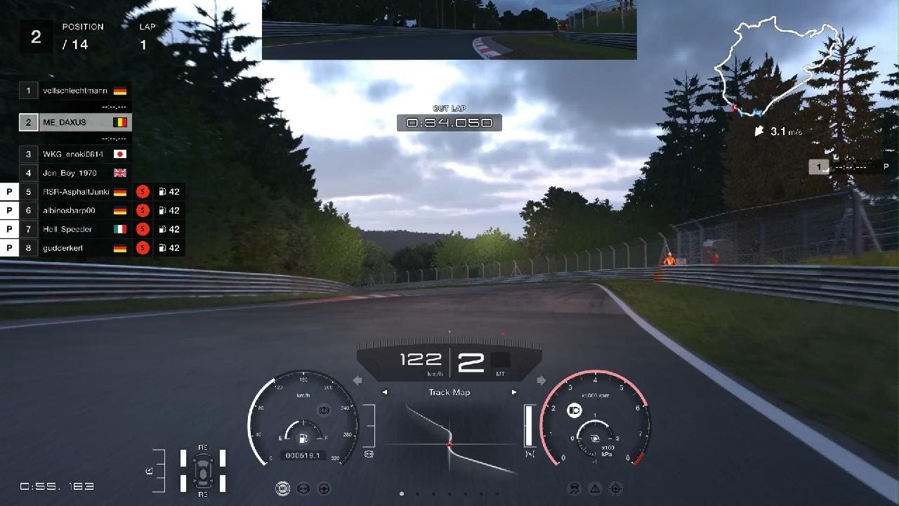Gran Turismo 7 chill lap around the Nordschleife with 296 gt3