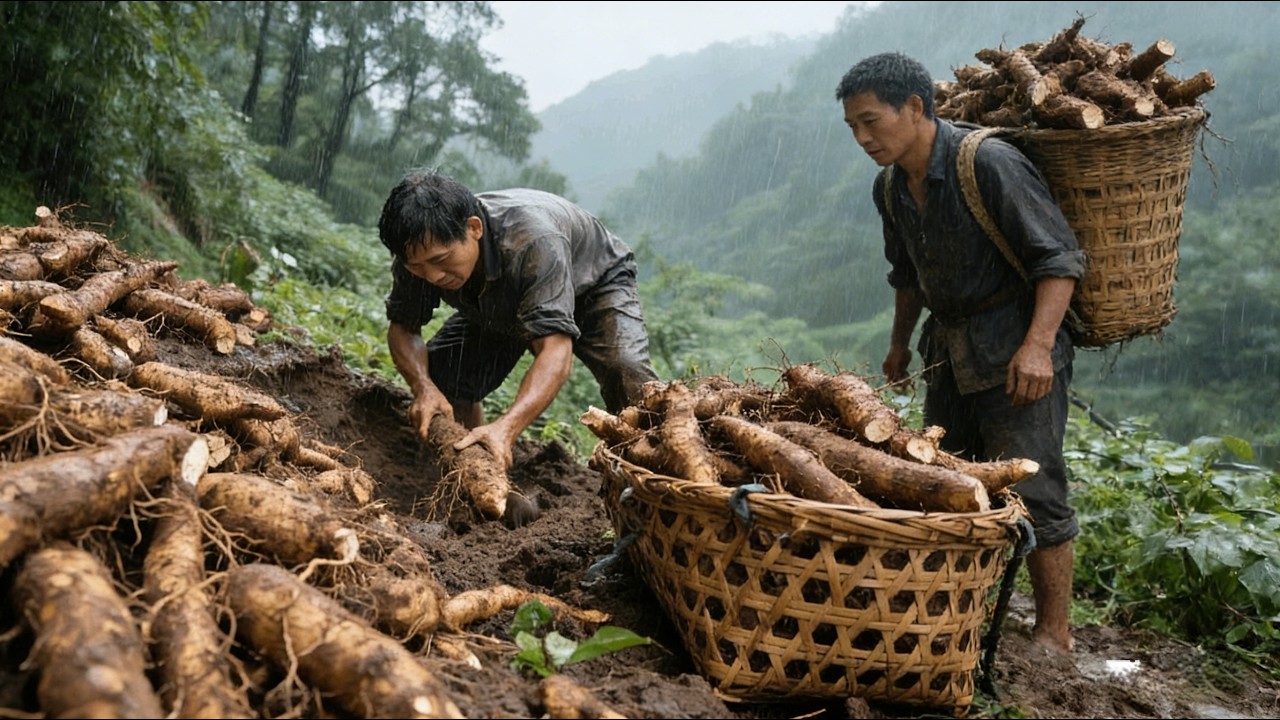 南葛北参的千年对话！深藏山野的淀粉宝藏 - Southern Kudzu vs Northern Ginseng: The Hidden Starch Treasure!#江西婺源