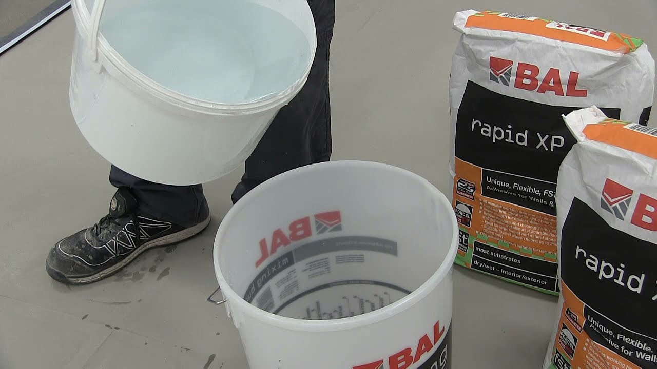 How to use BAL Rapid XP Plus tile adhesive