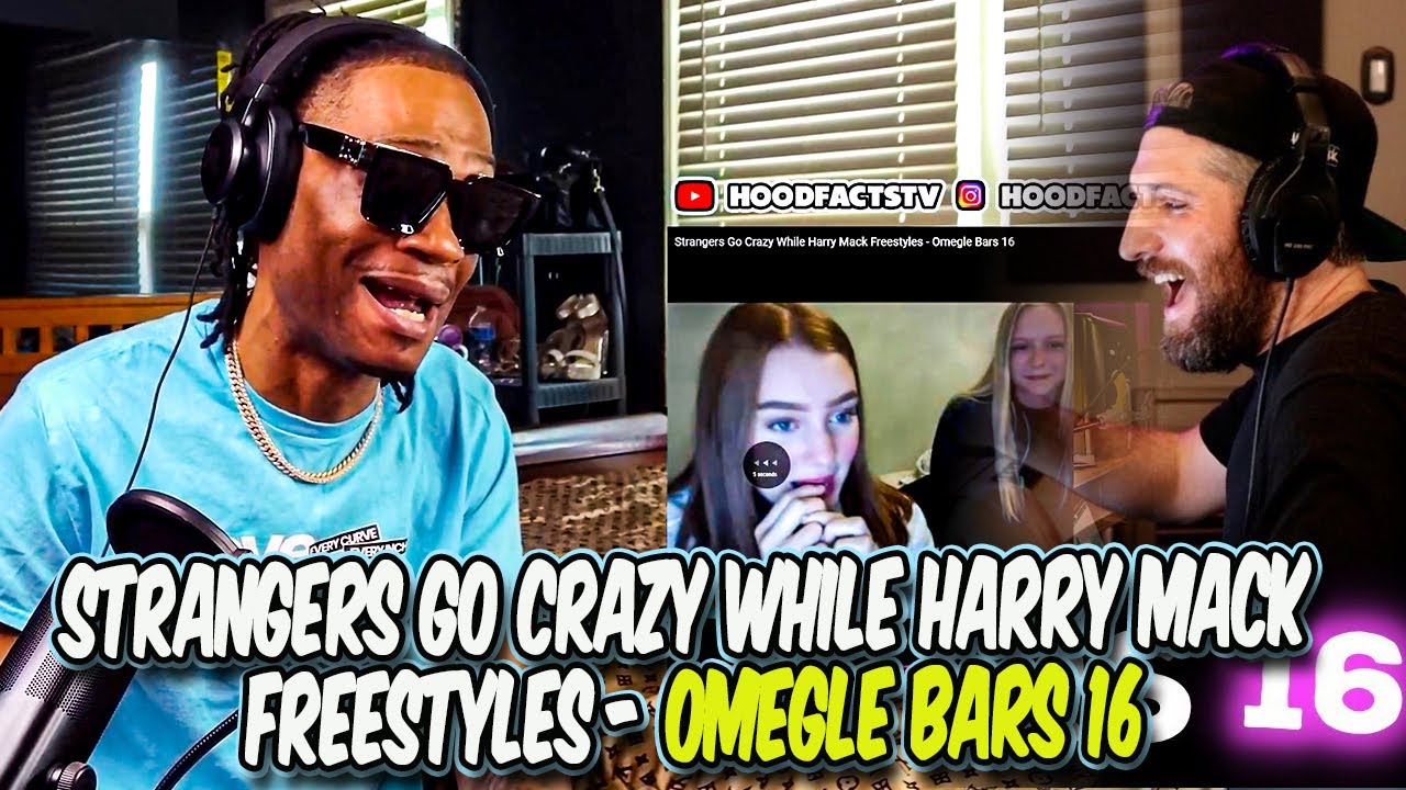 HoodFacts TV Reacts to Strangers Go Crazy While Harry Mack Freestyles - Omegle Bars 16