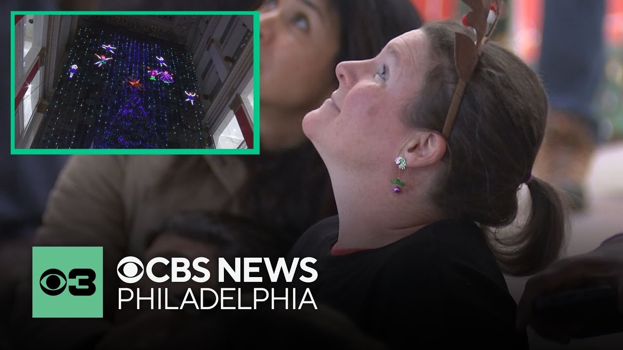 Families pack Wanamaker Building for Christmas Light Show with future uncertain