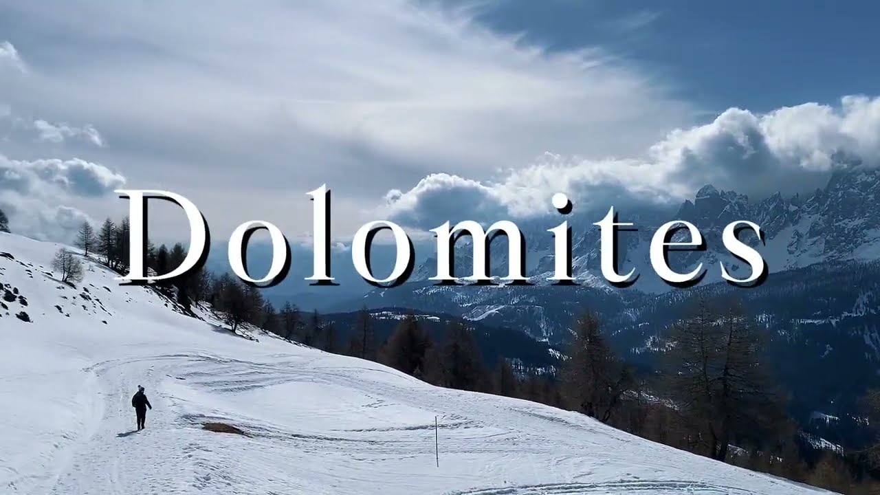 Snowy Unreal Dolomites 🇮🇹 Walking on a Mountain Above the Clouds | Monte Elmo