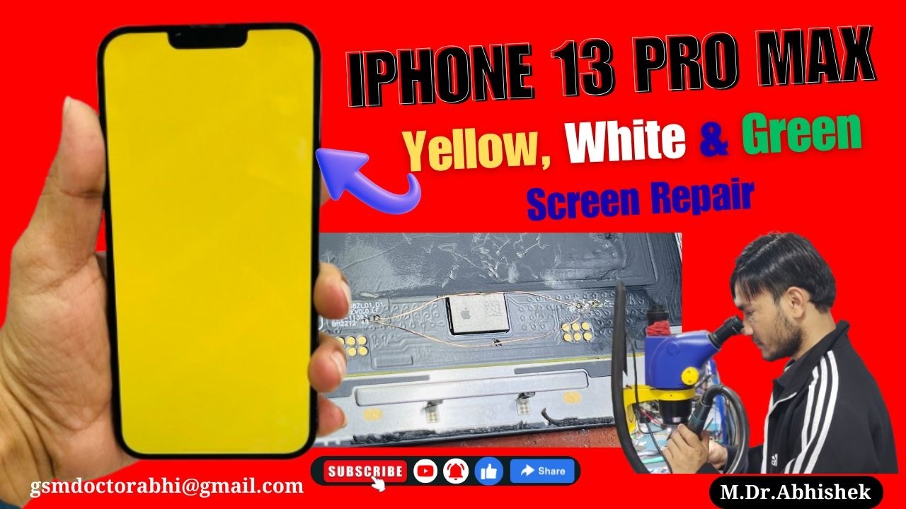 iPhone 13 Pro Max Yellow Screen Problem Jumper | How To Fix iPhone 13 Pro Max Yellow Screen Problem