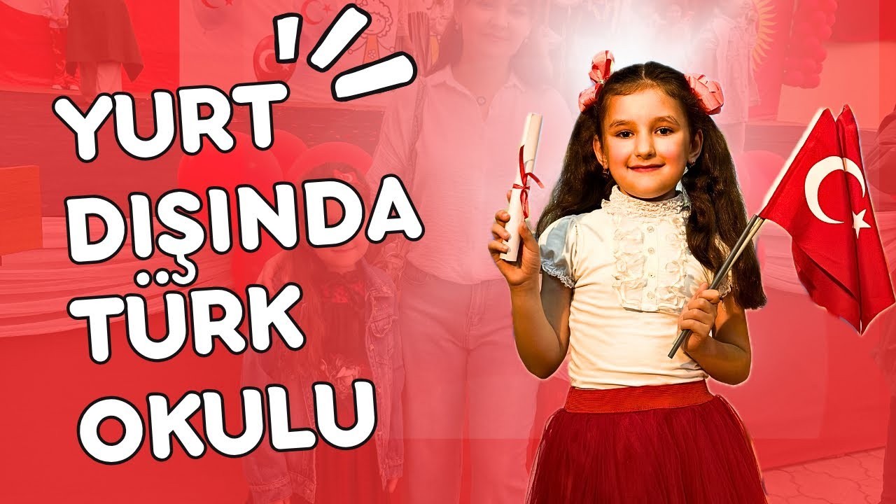 Kırgızistan Bişkek’te 23 Nisan kutlaması. Bişkek Türk Okulu.