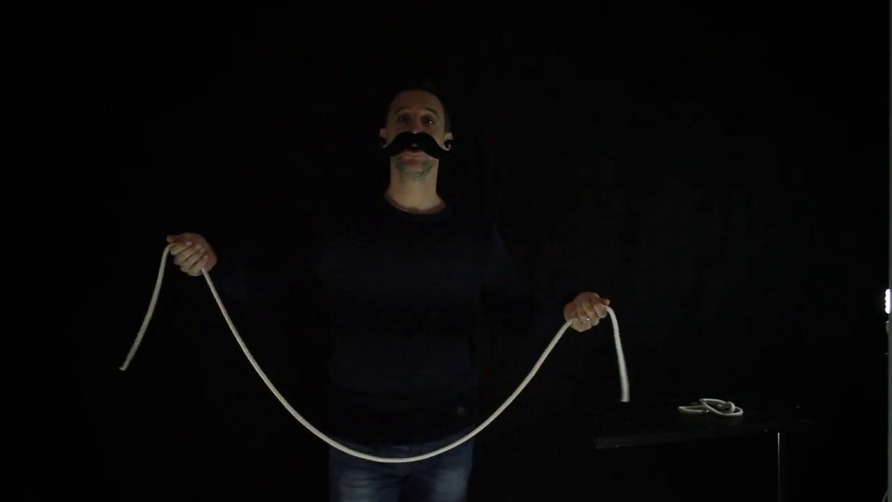 La corde coupée et reconstituée.
