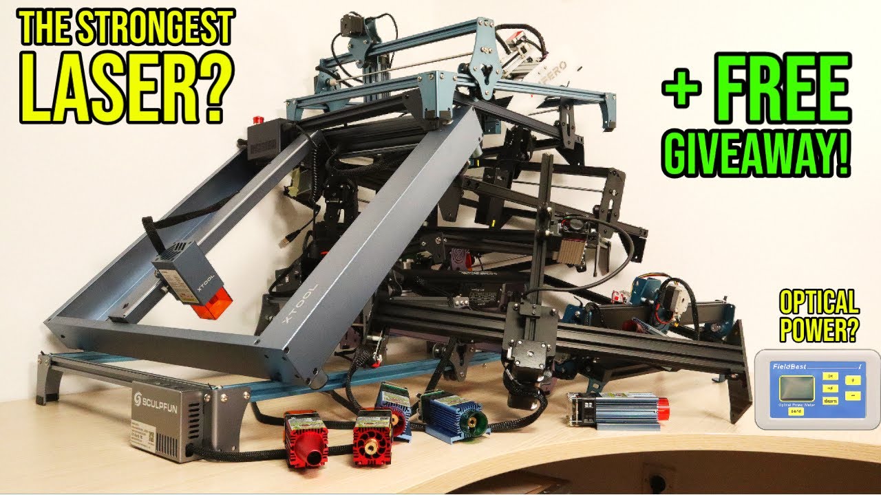 10k Subs GIVEAWAY!  +  Measuring the TRUE OUTPUT POWER of Laser Engravers!