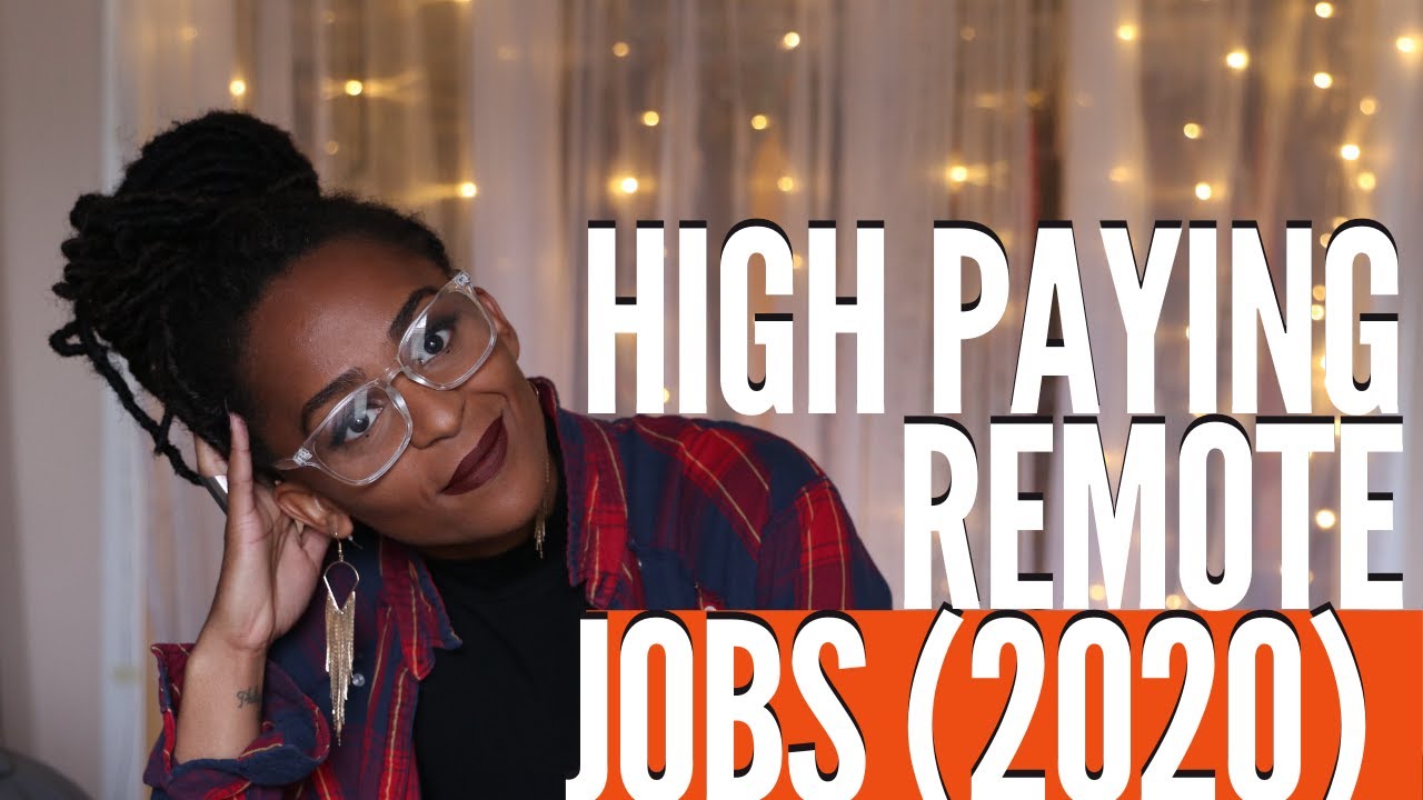 10 High Paying Remote Jobs | 2020