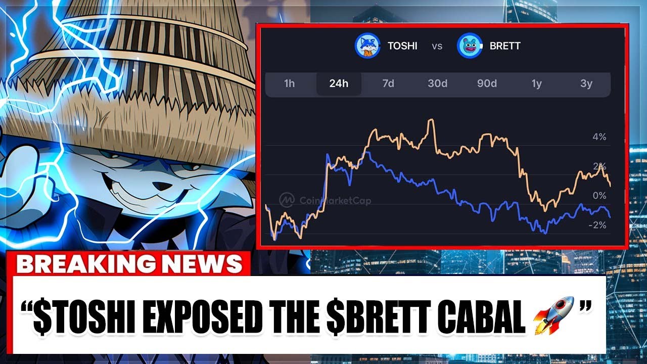 $TOSHI РАСКРЫЛ КАБАЛА $BRETT 😳 | Генеральный директор Coinbase только что раскрыл план по криптов...