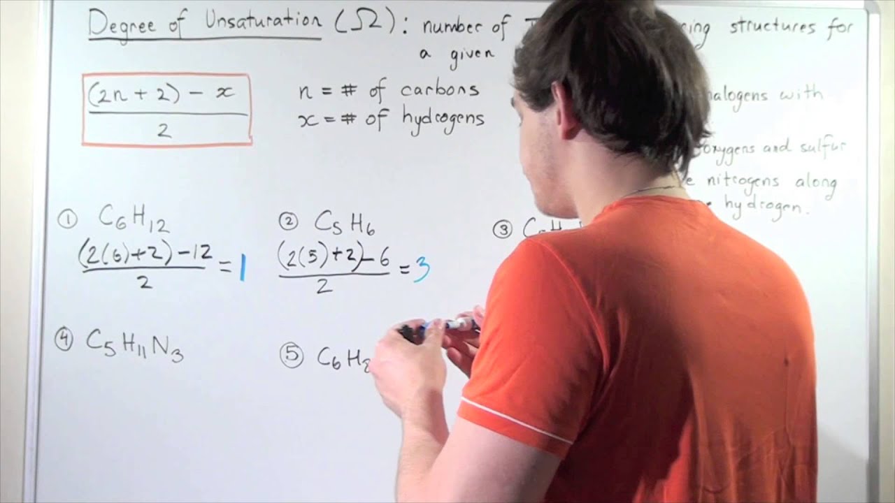 Degree of Unsaturation