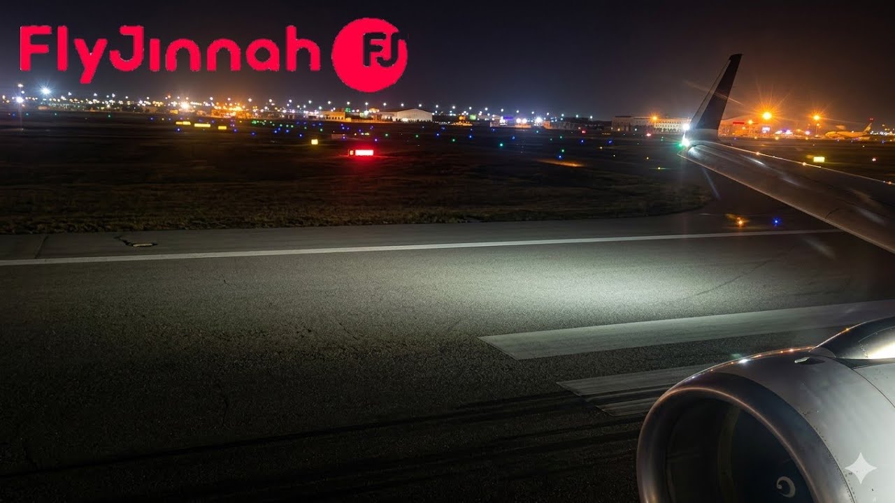 Fly Jinnah A320 Night Flight from Islamabad to Karachi