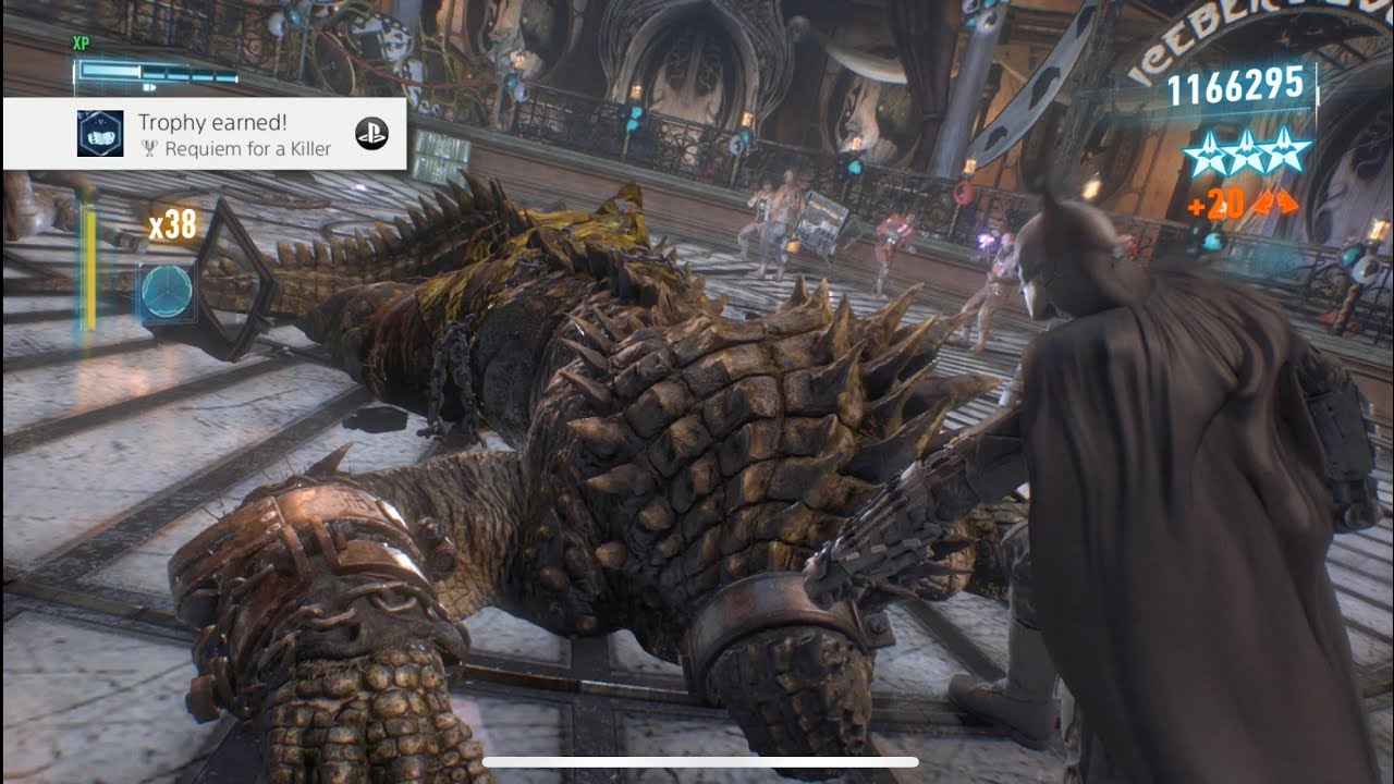 I got the Requiem for a killer trophy in Batman arkham knight