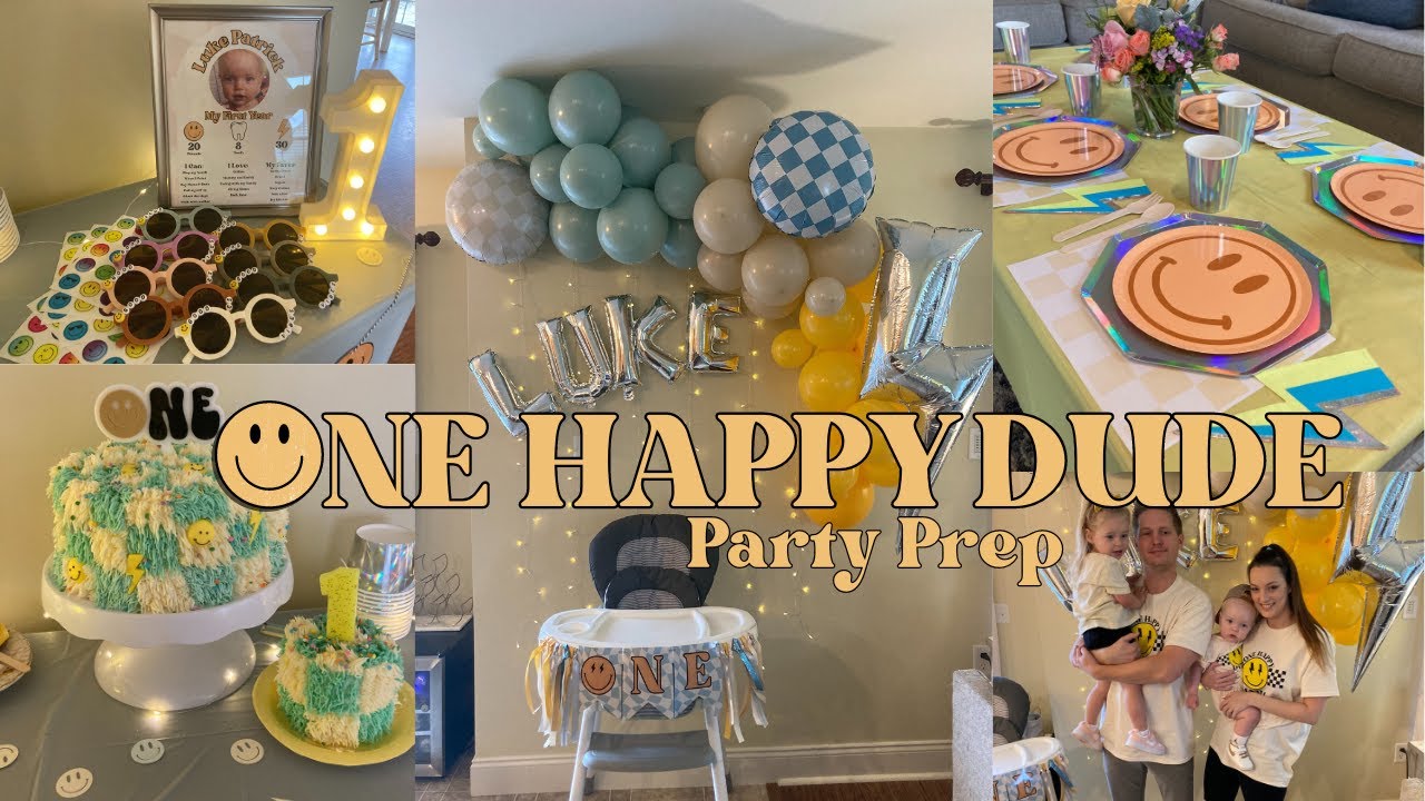 One Happy Dude First Birthday Party Prep