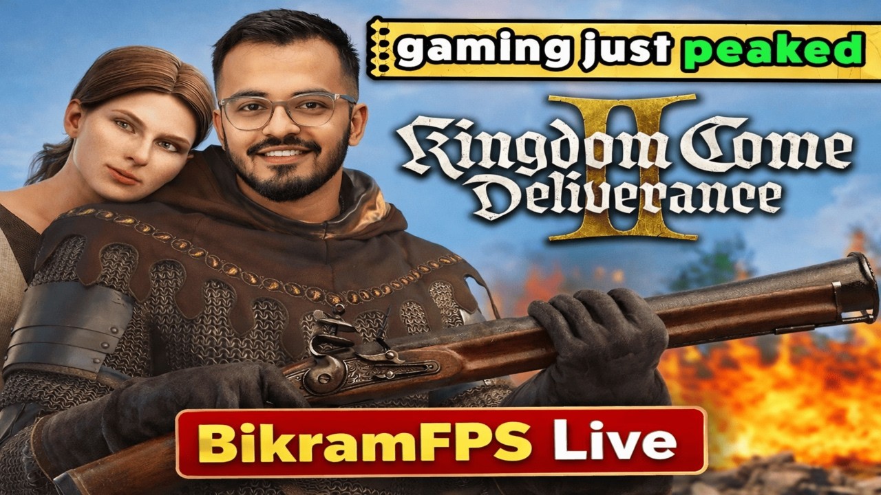 ⚔️ Indian Gamer in Medieval RPG vibes! Live now in Kingdom Come: Deliverance 🎮Come hang out!