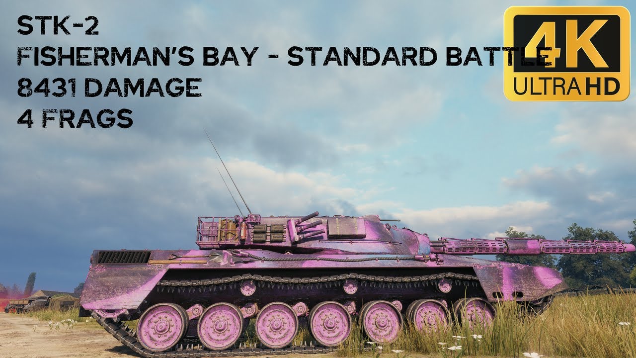 STK-2 8,4k damage 4 frags on Fisherman's Bay - World of Tanks