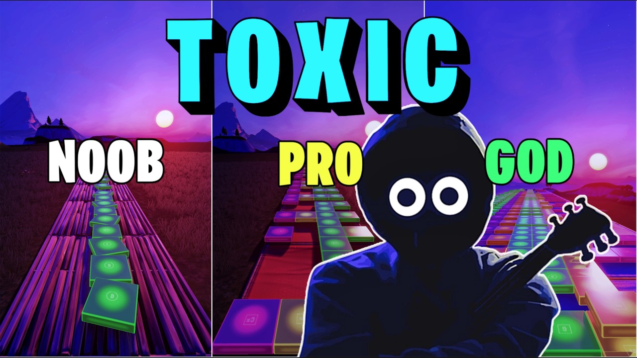 BoyWithUke - Toxic - Noob vs Pro vs God (Fortnite Music Blocks)