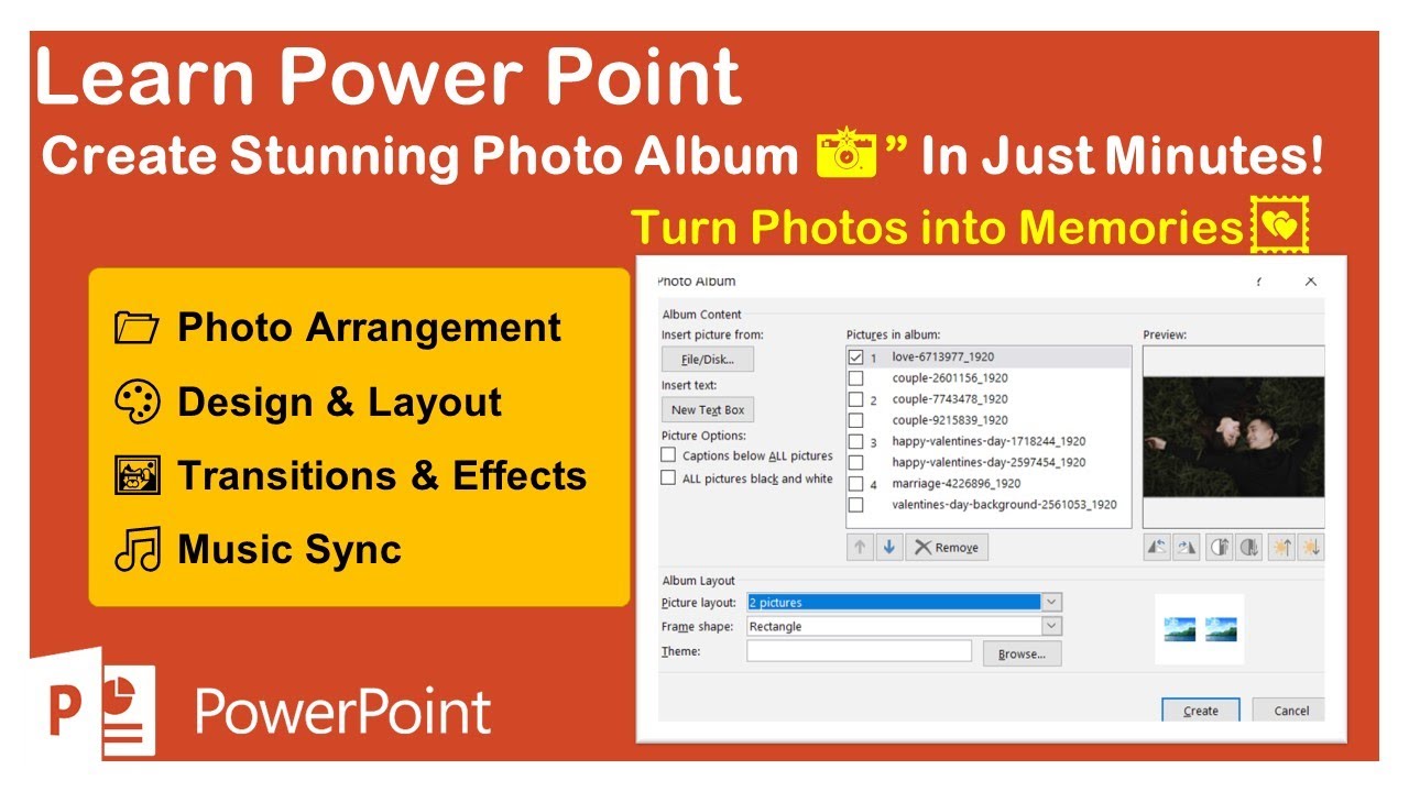 PowerPoint Photo Album Magic ✨ Turn Photos into Beautiful Memories #powerpointhindi #photoalbum