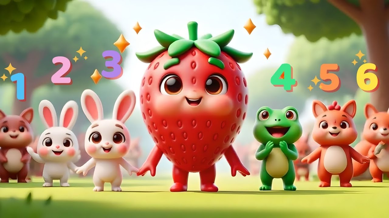 Nursery Rhyme about Counting! Strawberry Bob