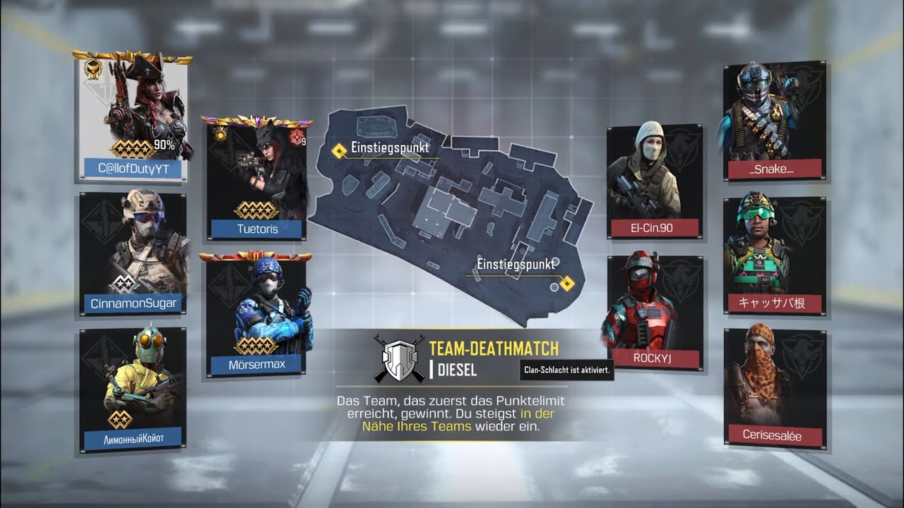 ✨🏴‍☠️✨Call of Duty mobile😈„Diesel“ Team Deathmatch, ✨🥇1st.✨,🌟💥LEGENDARY 💥🌟/ 🏴‍☠️NYX🏴‍☠️ /Chicom
