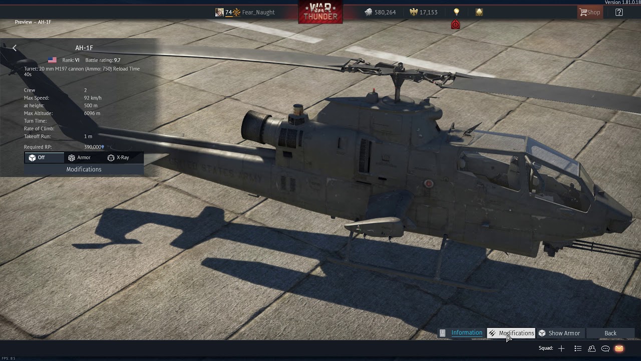 War Thunder  Dev Server with Update 1.81 