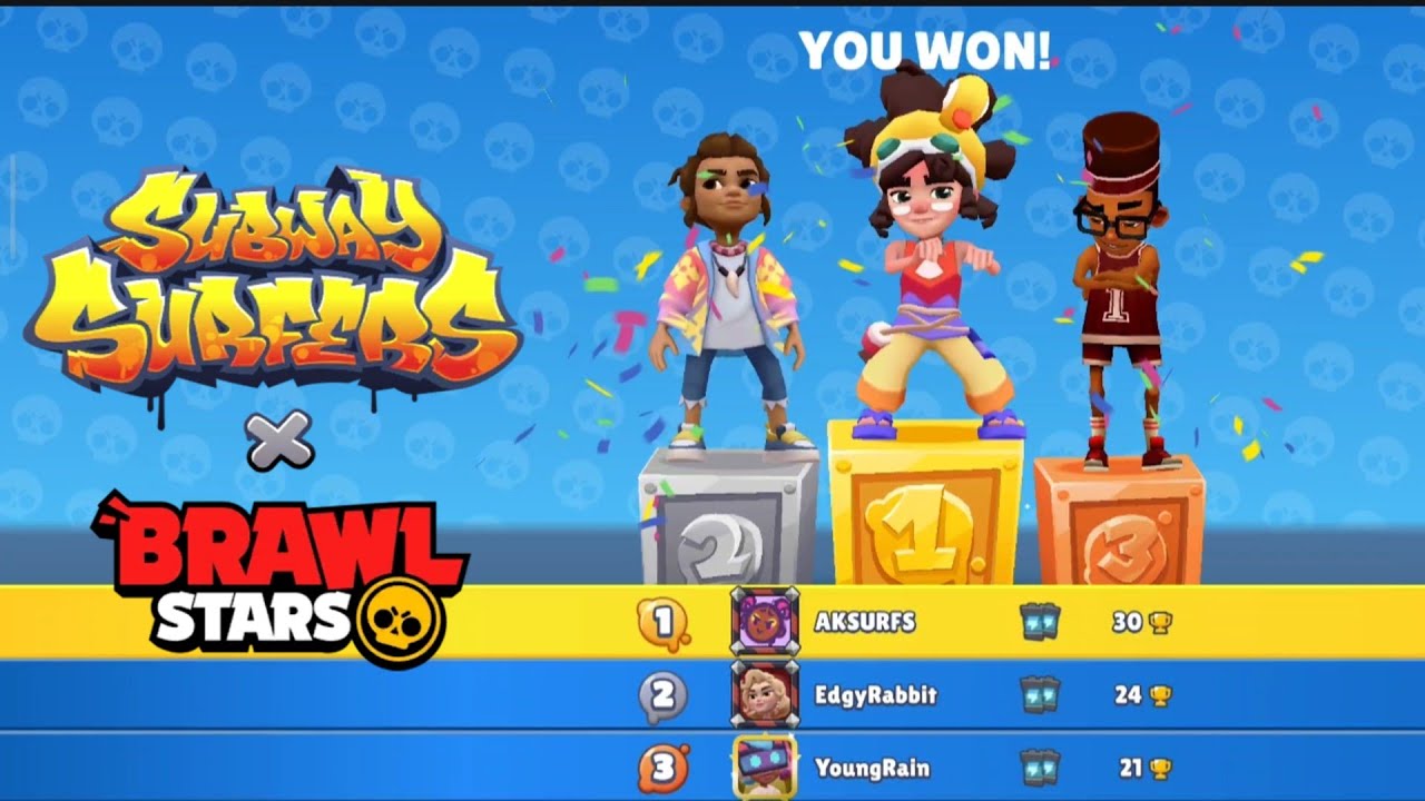 Unlock Costa with Event Coins - Subway Surfers Brawl Stars 2025 Race other Surfers