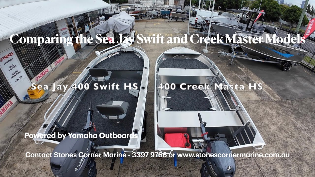 Сравнение лодок Sea Jay 400 Creek Masta и Sea Jay 400 Swift HS.