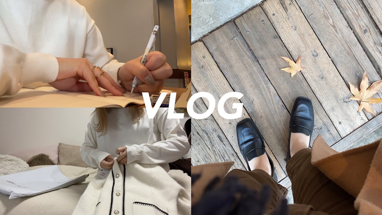 [VLOG]5時起きの予定無し,朝からカフェに行って課題を終わらせる金曜日/新しいお洋服ゲット_teddymoon,ZARA