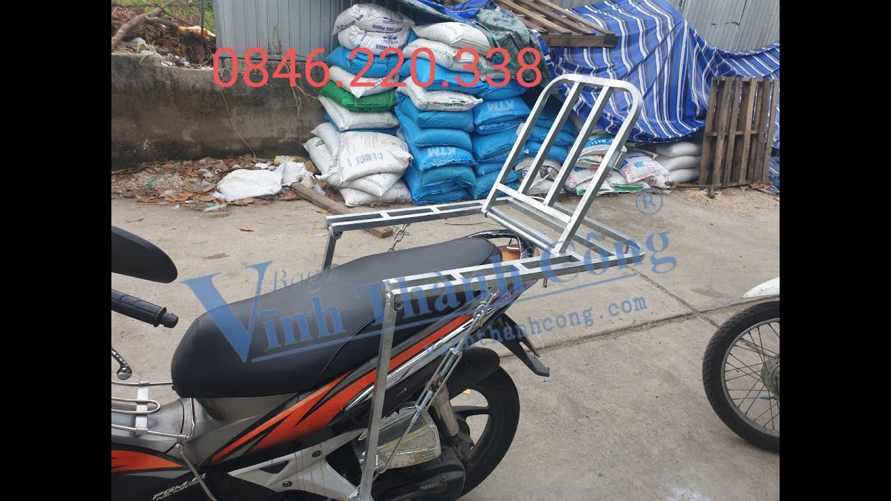 Hướng dẫn lắp ráp baga chở hàng có nắp mở đổ xăng.