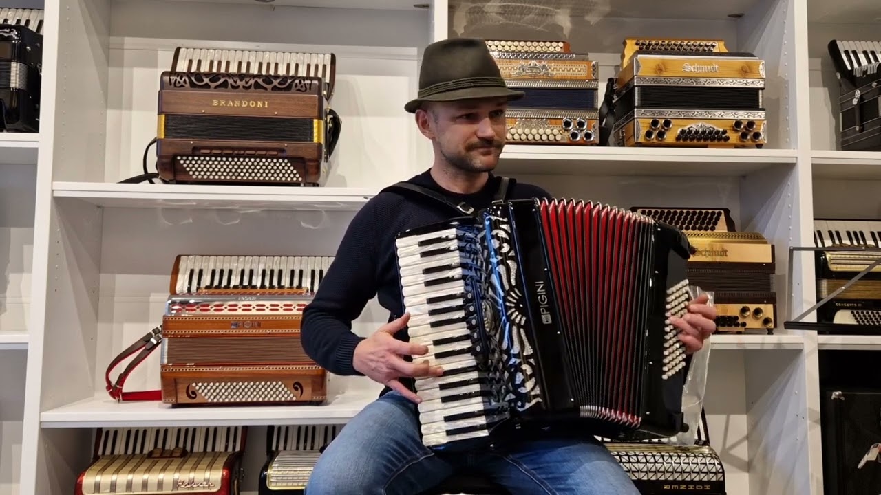 four Irish tunes auf Akkordeon PIGINI Preludio P 36 3 Klangprobe